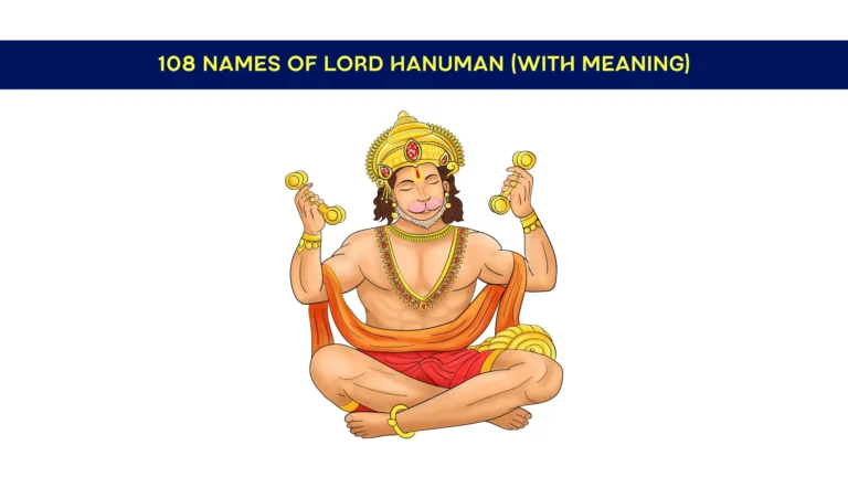 108 Names of Lord Hanuman (With Meaning)