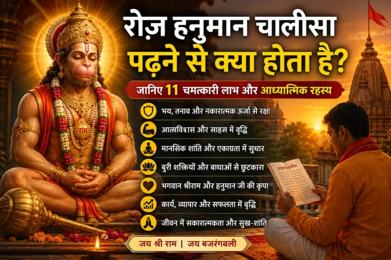 रोज़ हनुमान चालीसा पढ़ने से क्या होता है? जानिए 11 चमत्कारी लाभ और आध्यात्मिक रहस्य
