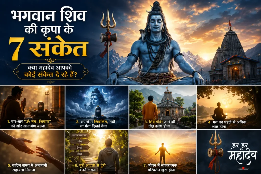 भगवान शिव की कृपा के 7 संकेत